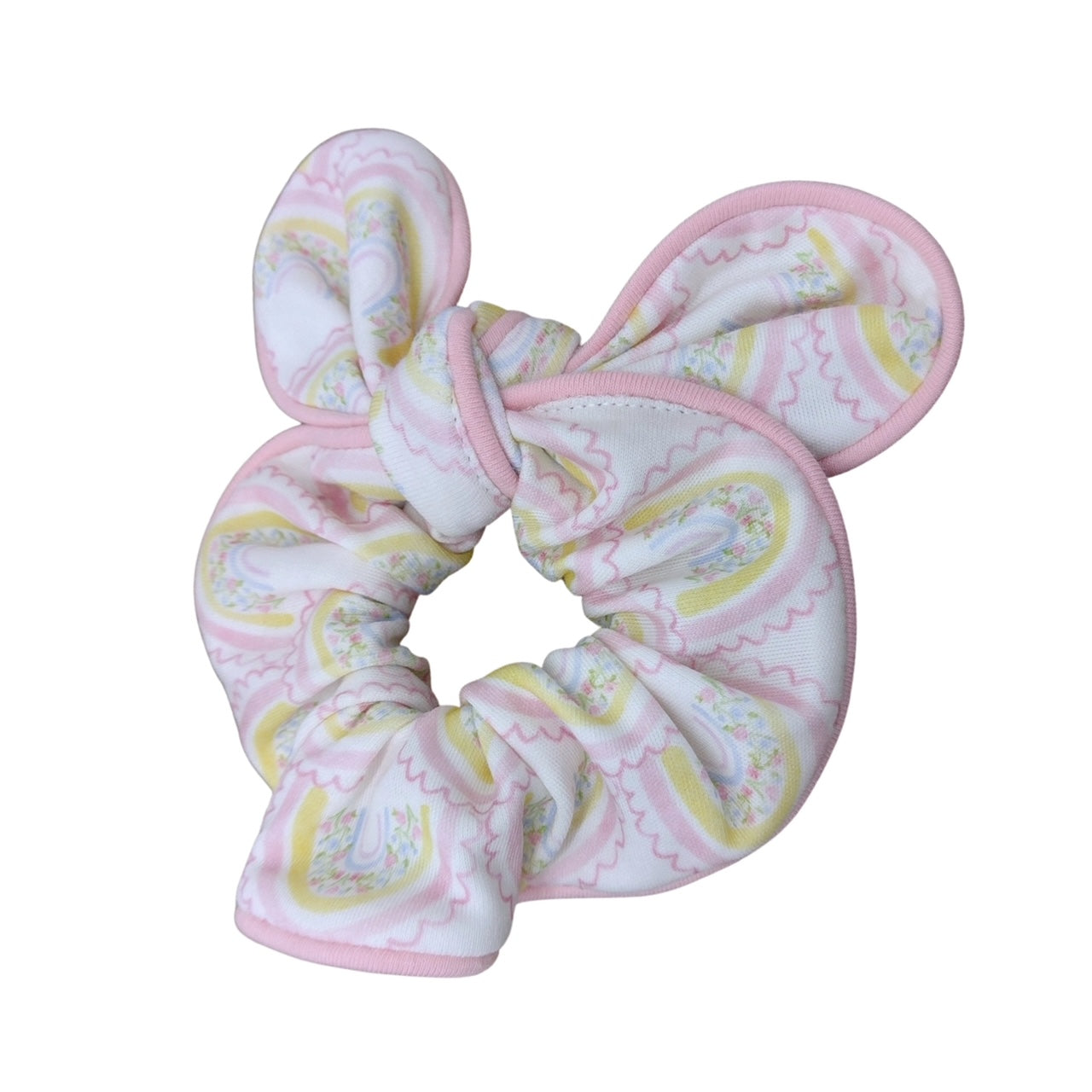 Rainbow Print Scrunchie