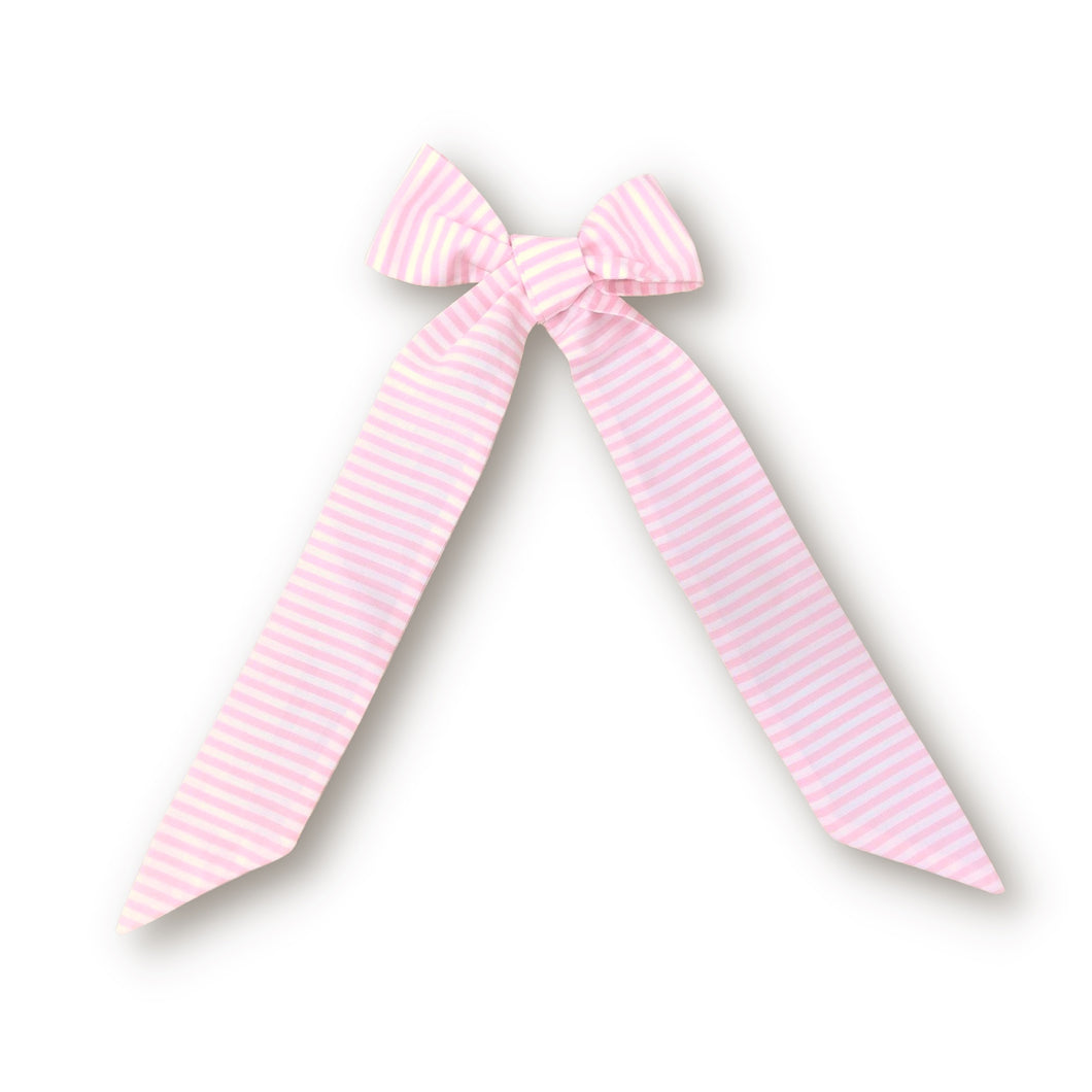 Pink Stripe Bow