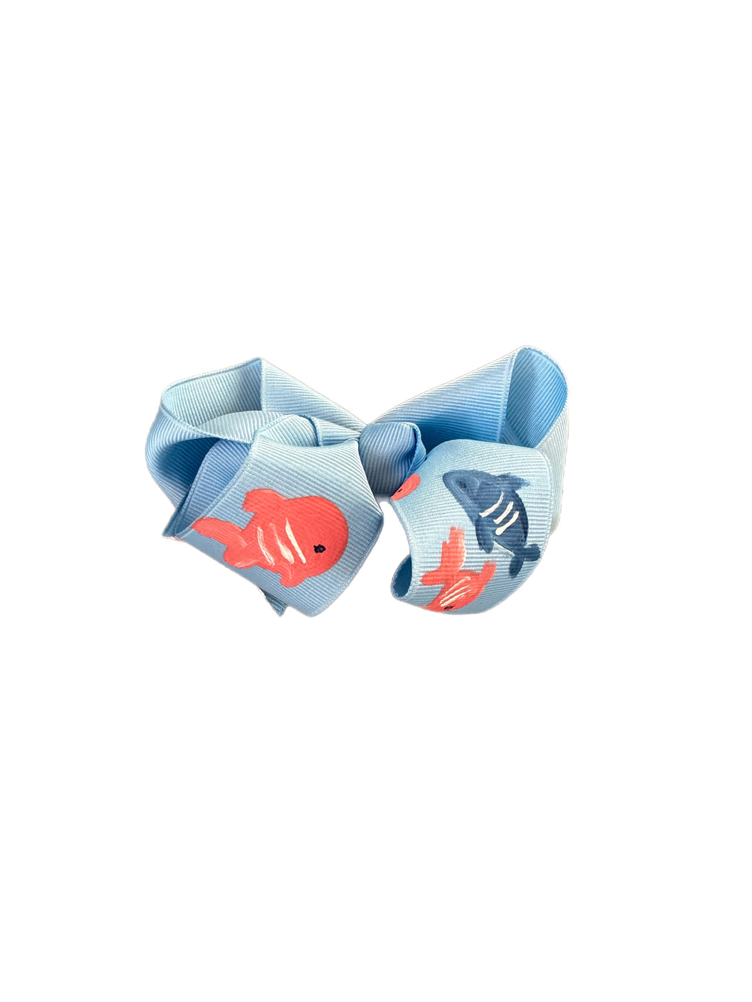 Fish Hand Painted Bow