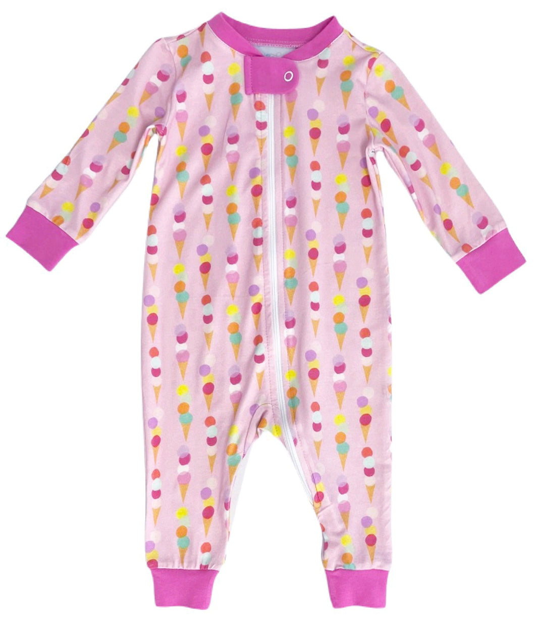 One Piece Zip Up, Ice Cream Knit