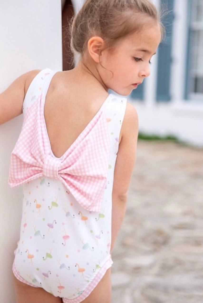 Lottie Little Girl Swim, Flamingo