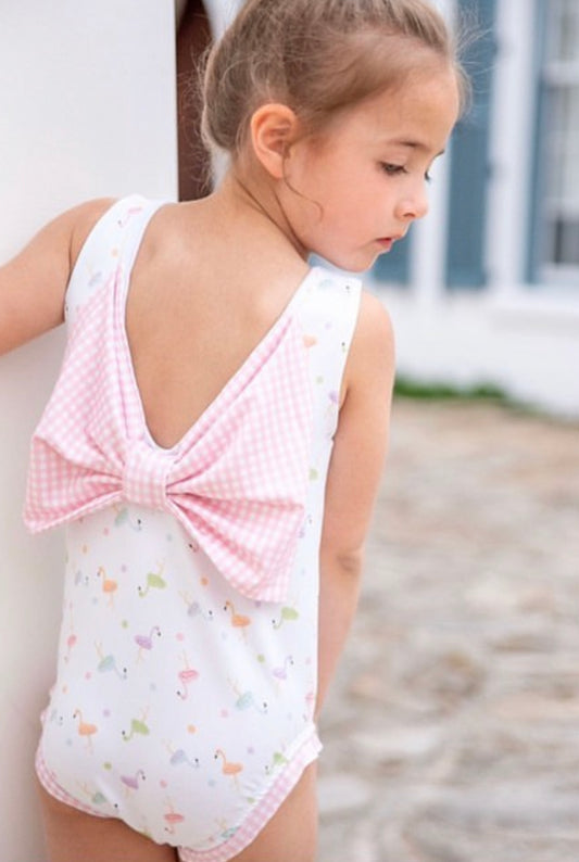 Lottie Little Girl Swim, Flamingo