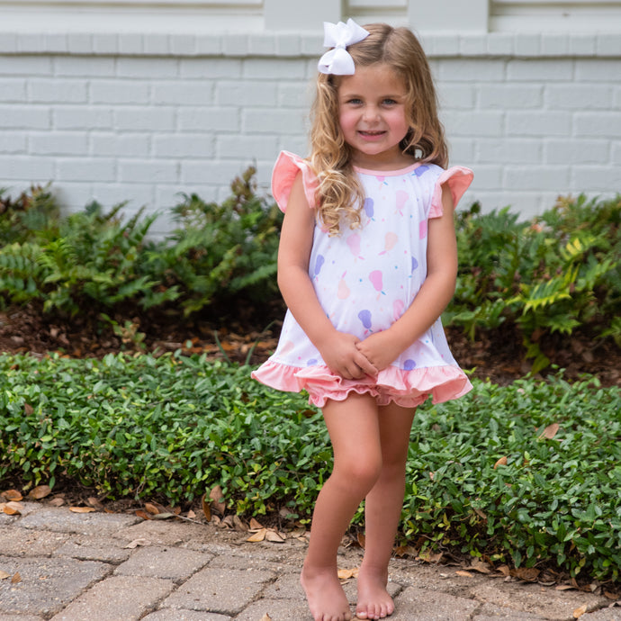 Mae Swing Bloomer/Banded Short Set, Pear Print