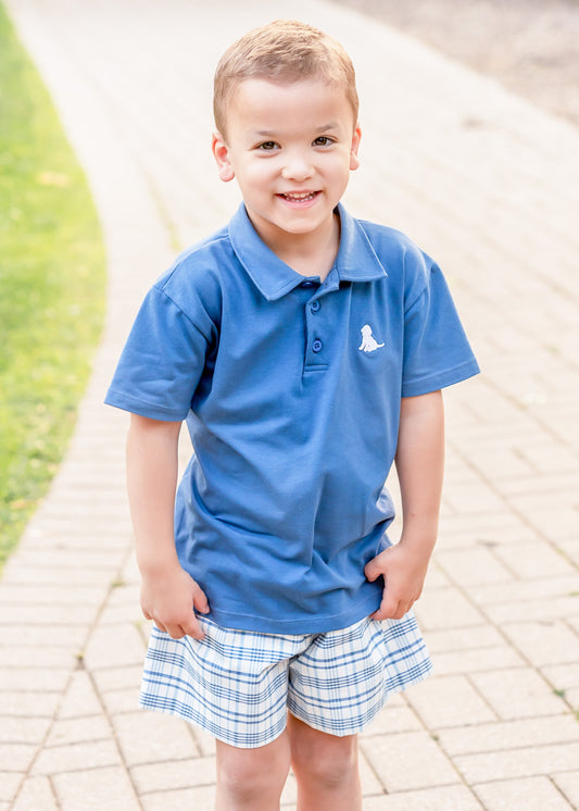 Conrad Shorts, Blue Plaid (Product)