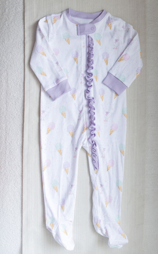One Piece Zip Up Jammies, Party Ducks